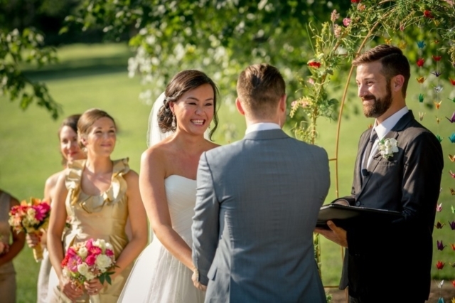 Colorful Southern Wedding with Chinese Paper Cranes