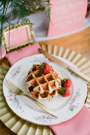 brunch wedding details, waffle at wedding, brunch wedding